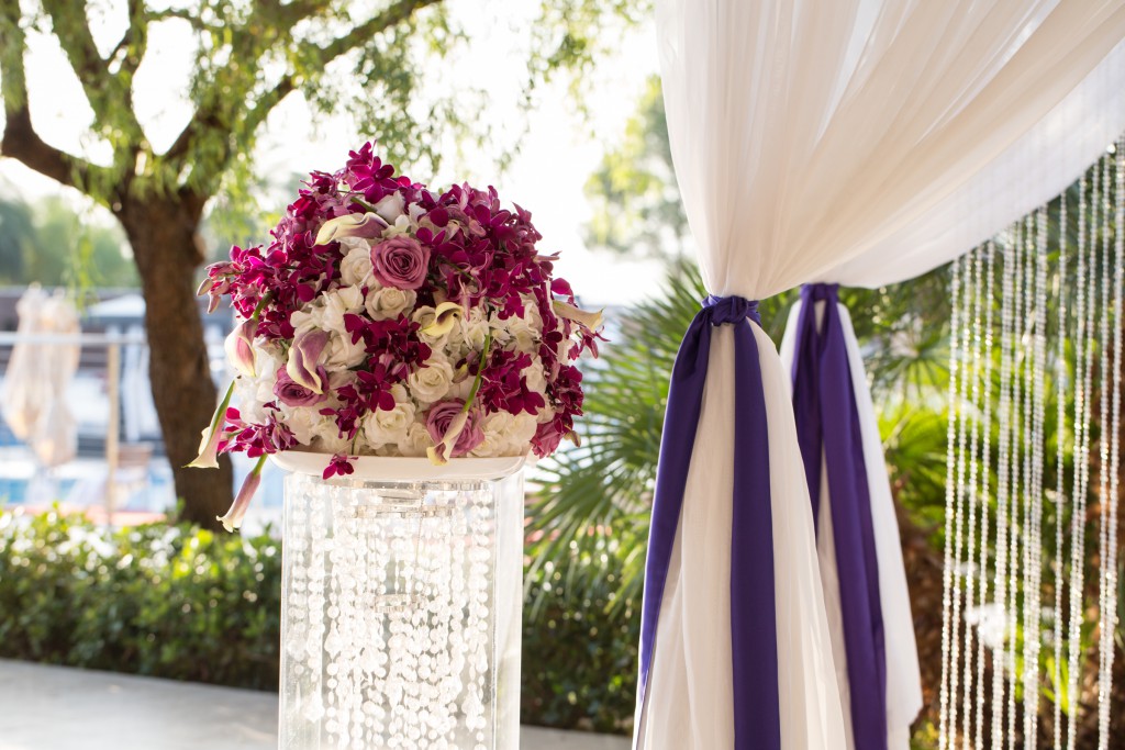 Purple and White Wedding By Dzign Las Vegas 8