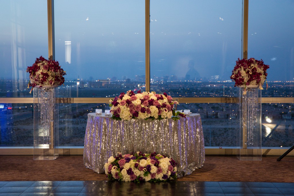 Purple and White Wedding By Dzign Las Vegas 8